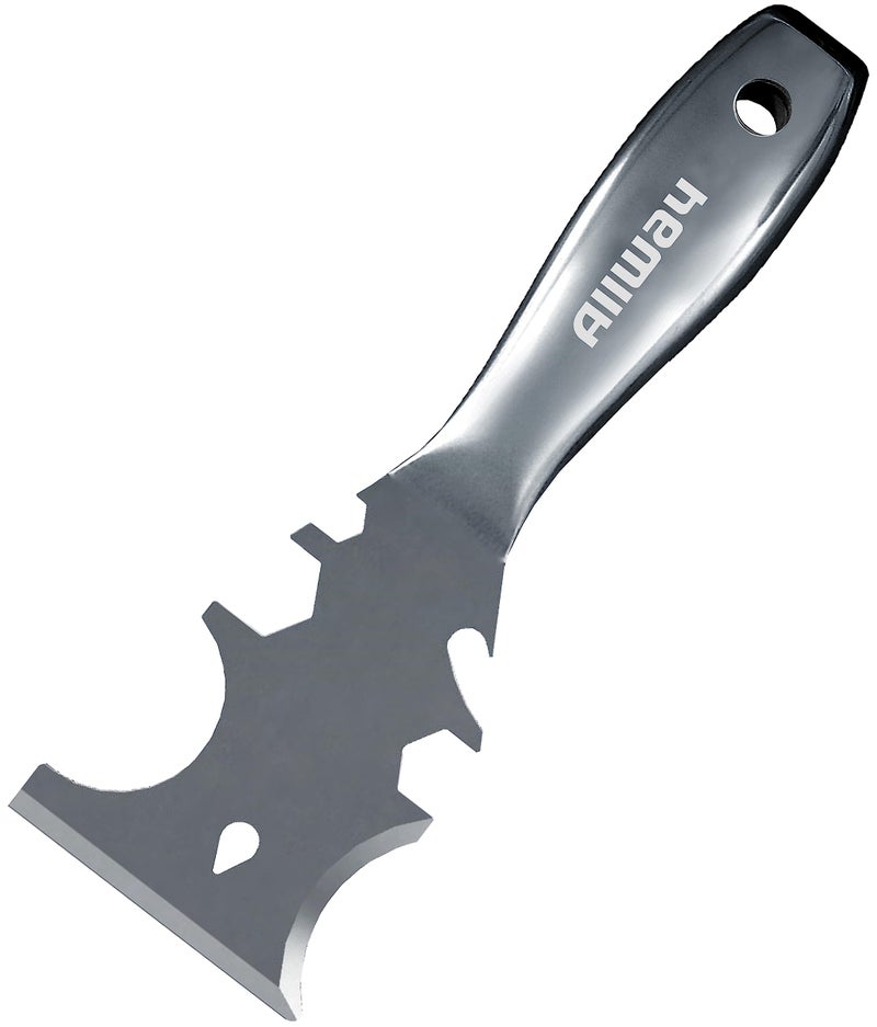 ALLWAY UXG12 Stainless Steel 12-In-1 Pro Painter's Multi-Tool with Hammer End - Image 1